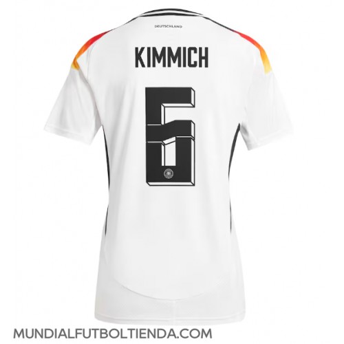 Camiseta Alemania Joshua Kimmich #6 Primera Equipación Replica Eurocopa 2024 para mujer mangas cortas